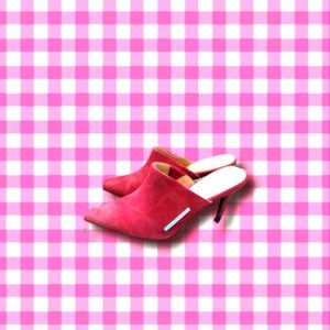 Calvin Kline suede de mules size 6